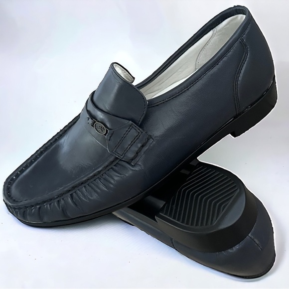 Deer Stags Men’s Leather Blue Loafers sz 12 Wide - Picture 5 of 14